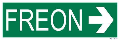 SignageShop Freon Emergency Sign