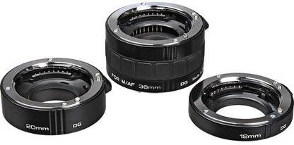 Kenko Auto Extension Tube Set DG 12, 20, 36mm Tube for Sony Alpha Adjustable Macro Extension Tube