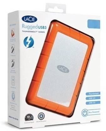 LaCie Rugged USB 3.0 Thunderbolt 1 TB External Hard Disk Drive (HDD)
