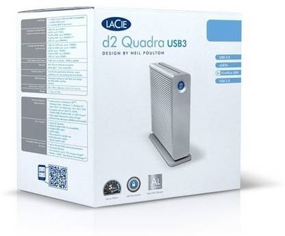 LaCie D2 Quadra USB 3.0 2 TB External Hard Disk Drive (HDD)