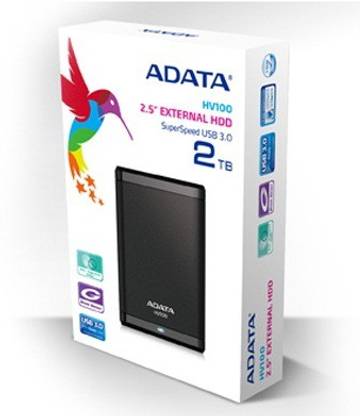 ADATA 2 TB Wired External Hard Disk Drive (HDD)
