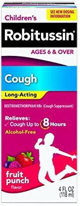 Robitussin Children's Long-Acting Cough & Cold Relief Liquid-Fruit Punch 1 ml