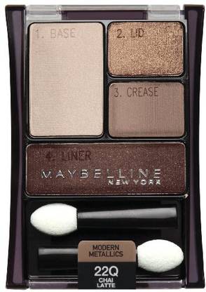 MAYBELLINE NEW YORK Expert Wear Eyeshadow Quads, Chai Latte 1 g