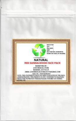 NATURAL Red Sandal Face Pack