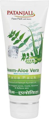 PATANJALI ALOEVERA NEEM CUCUMBER FACE PACK