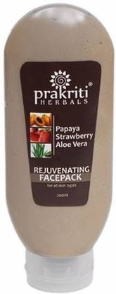 Prakriti Herbals Rejuvenating Papaya Strawberry Aloevera Facepack