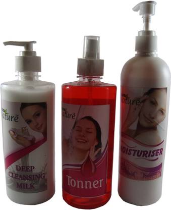 Ultra Nature Combo of Deep Cleansing Milk, Toner & Moisturiser