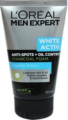 L'Oreal Paris Men Expert White Activ Anti-spots + Oil Control Charcoal Foam