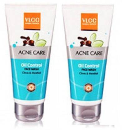 VLCC Acne Care Oil Control Face Wash Clove & Menthol (Pack Of 2)