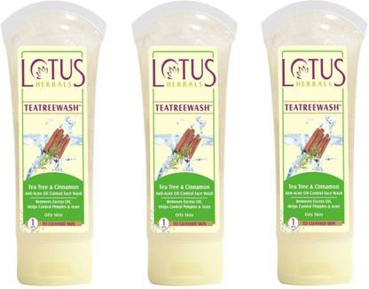 LOTUS Tea Tree and Cinnamon Face Wash
