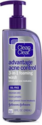 Clean & Clear Advantage Acne Control 3-in-1 Foaming  Face Wash