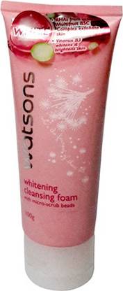 Watson Whitening Cleaning Foam With Micro Scrub Beads Face Wash