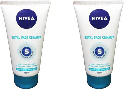 NIVEA Total Face Cleanup Combo Face Wash