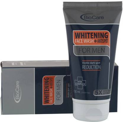 BIOCARE Whitening + Antispot For Men (Made In England) Face Wash