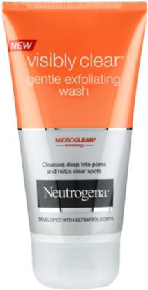 NEUTROGENA Visibly Clear Gentle Exfoliating Wash Face Wash