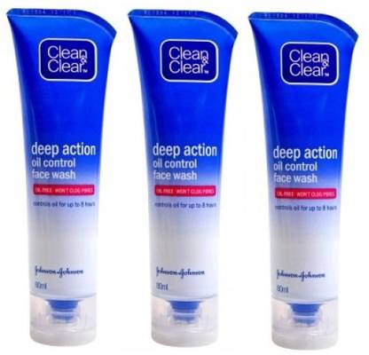 Clean & Clear Deep Action Oil Control - (Pack of 3) Face Wash