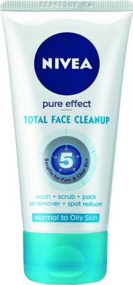 NIVEA Pure Effect Total Face Clean Up Face Wash