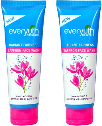 Everyuth Naturals Radiant Fairness Saffron Twin Pack Face Wash