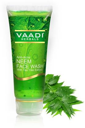VAADI HERBALS Value Pack of Anti Acne Neem  with Tea Tree Extract, 4 x 60ml Face Wash