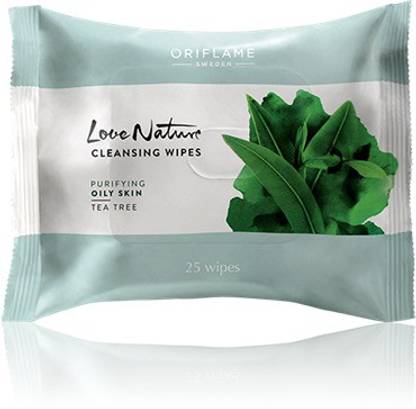Oriflame Sweden Love Nature Cleansing Wipes Tea Tre