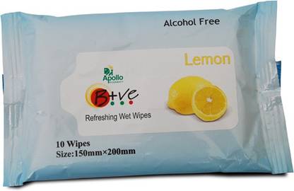 Apollo Pharmacy Lemon Refreshing Wipes