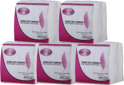 NEW SOFT N SILKY SUPER NAPKINS 100 PC