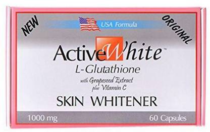 Gluta Active White L-Glutathione - Skin Fairness Capsules (Made in USA)