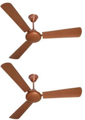 HAVELLS Ss-390 Brown 1200mm - Pack Of 2 1200 mm 3 Blade Ceiling Fan