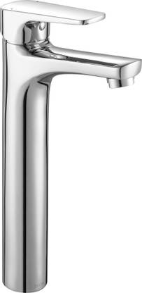 DELTA 44025-SQ-P Ixa Jive Single Handle Lavatory With Riser Pillar Tap Faucet