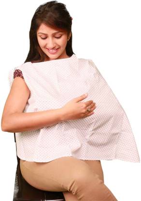Vixenwrap White Printed Feeding Cloak