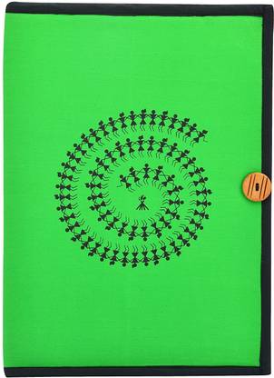Rangresha Fabric Handmade File Folder/Document Book/Ethnic Conference File/Warli Design File