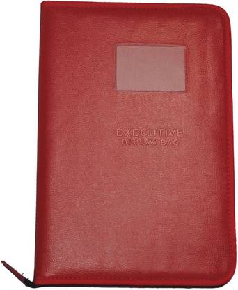 statiO Rexine Document File Folder Size B4 with 20 Plastic Leaves