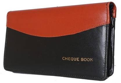 Craftstages Artificial Leather Cheque Book Holder