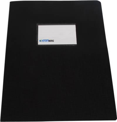 DataKing Polypropylene Presentation Folder With Name Card, Size A4, Color: Black, Free Delivery.