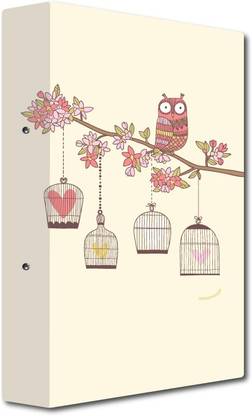 Nourish Cardboard 2-D- Ring Binder