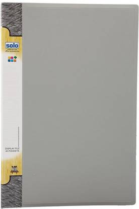 Solo 40 Pockets F/C Polypropylene Display File