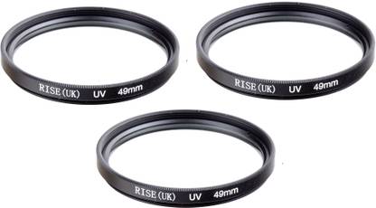 Saihan Pack of 3 Digital Lens Protector-49 mm for Canon Nikon DSLR SLR Camera UV Filter