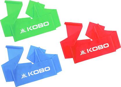 KOBO Power (Set of 3) Aerobic Cardio & Exercise Resistance Band