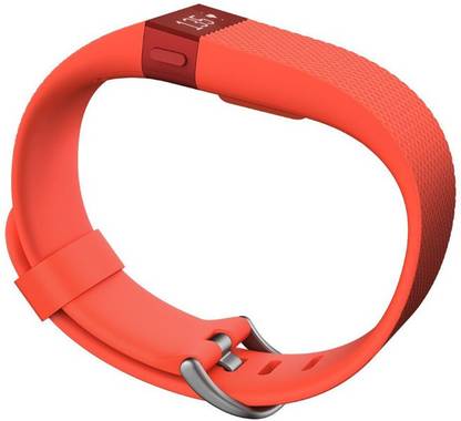 FITBIT Charge HR Heart Rate and Activity Wristband, Large (Tangerine) Fitness Band