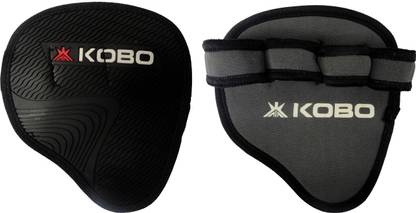 KOBO Exercise Weight Lifting Grippy Hand Protector Padded Gym Fitness Body Builing Gloves / Power Pads / Grip Pads Straps Hand Grip/Fitness Grip