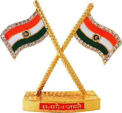 Xudo India Double Sided Wind Car Dashboard Flag