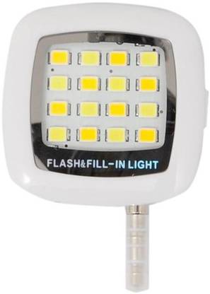 Basetronix Universal Portable Mini 16 LED External Fill Light Selfie For Smartphone Flash