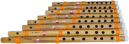 SG Musical Bamboo Flute Bansuri (Set of 8)