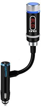 Mpow Streambot Y Wireless Bluetooth FM Transmitter Radio Adapter Handsfree Car Kit with Hands-Free Calling, Music Control for iPhone 6s and more FM Radio