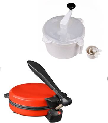 Eco Shopee COMBO OF EAGLE DETACHABLE RED ROTI MAKER WITH DOUGH MAKER Roti/Khakhra Maker