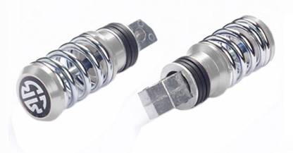 Speedwav Coil Spring Style Bike Foot Pegs Set Of 2 CHROME-TVS Max 4R Foot Rest