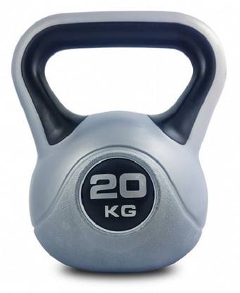 KOBO Fitness 20 Kg Kettlebell High Quality for Gym Black, Grey Kettlebell
