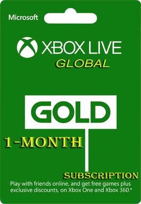 Xbox Live 1 Month GOLD Subscription Card ( for Xbox One