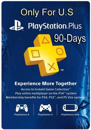 Playstation-Plus-90-Days-PSN-CARD-US for PS4