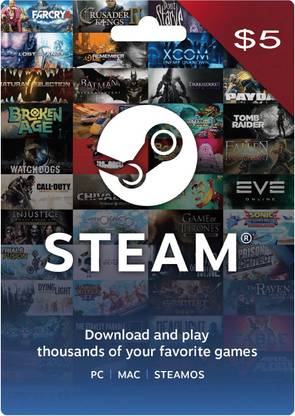 Steam-Gift-Card-5-USD-CD-KEY-GLOBAL for PC